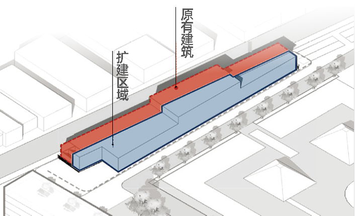 艾嘉康养_功能建筑_扩建后